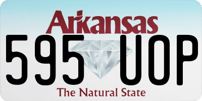 AR license plate 595UOP