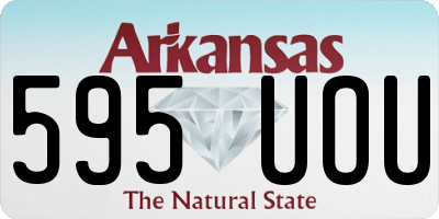 AR license plate 595UOU