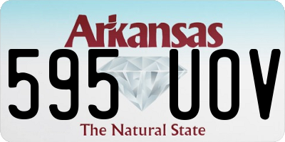 AR license plate 595UOV