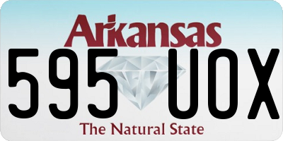 AR license plate 595UOX