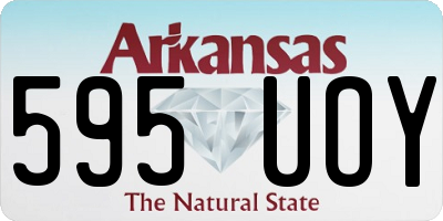 AR license plate 595UOY