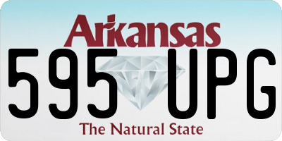 AR license plate 595UPG