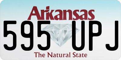 AR license plate 595UPJ