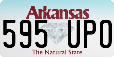 AR license plate 595UPO