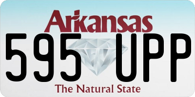 AR license plate 595UPP