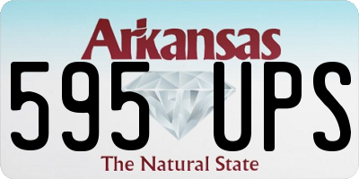 AR license plate 595UPS