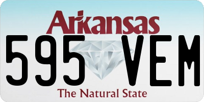 AR license plate 595VEM