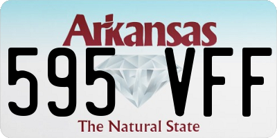 AR license plate 595VFF