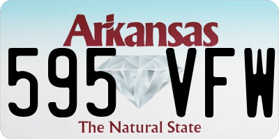 AR license plate 595VFW