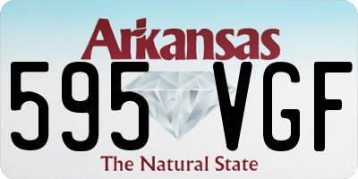 AR license plate 595VGF