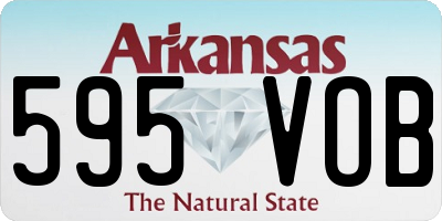 AR license plate 595VOB