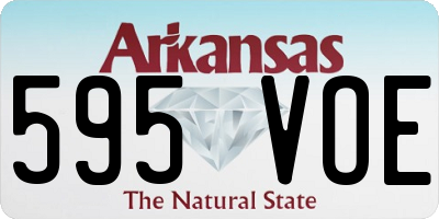 AR license plate 595VOE