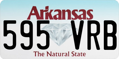 AR license plate 595VRB