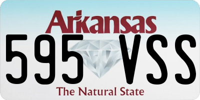 AR license plate 595VSS