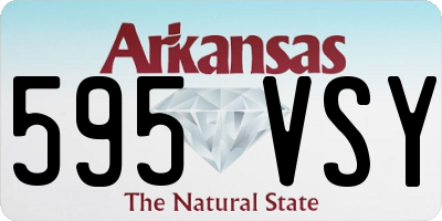 AR license plate 595VSY
