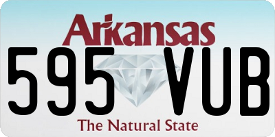AR license plate 595VUB