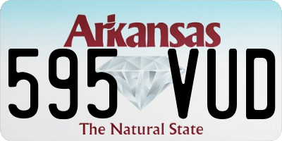AR license plate 595VUD