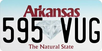 AR license plate 595VUG
