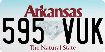 AR license plate 595VUK