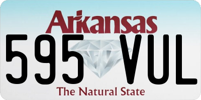 AR license plate 595VUL