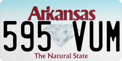 AR license plate 595VUM