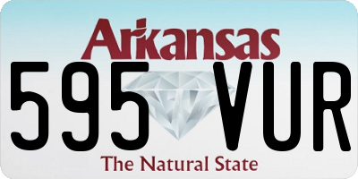 AR license plate 595VUR