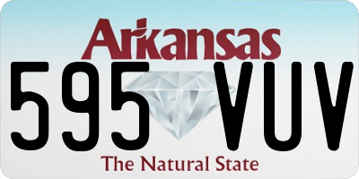 AR license plate 595VUV