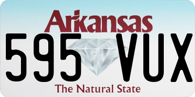 AR license plate 595VUX
