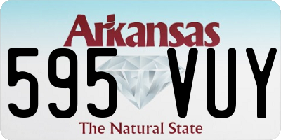 AR license plate 595VUY