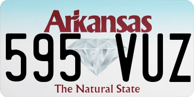 AR license plate 595VUZ