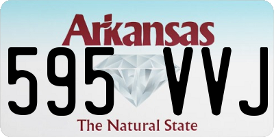 AR license plate 595VVJ