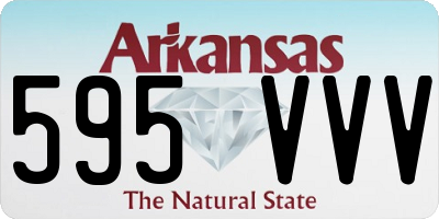 AR license plate 595VVV
