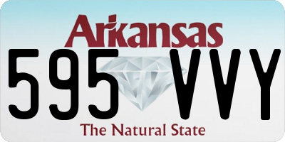 AR license plate 595VVY