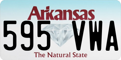 AR license plate 595VWA