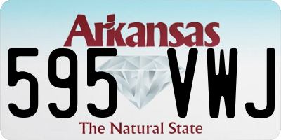 AR license plate 595VWJ