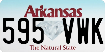 AR license plate 595VWK
