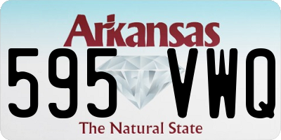 AR license plate 595VWQ