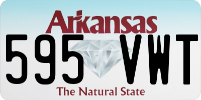 AR license plate 595VWT