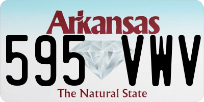 AR license plate 595VWV