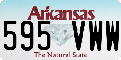 AR license plate 595VWW