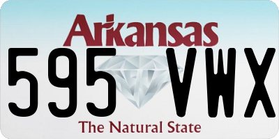 AR license plate 595VWX