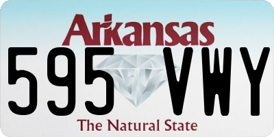 AR license plate 595VWY