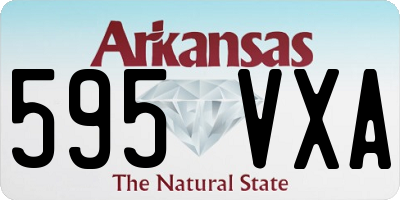 AR license plate 595VXA