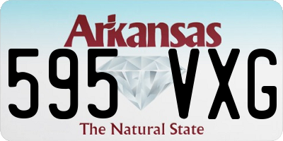 AR license plate 595VXG