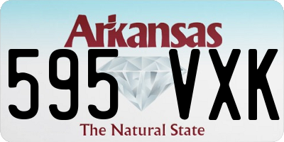 AR license plate 595VXK