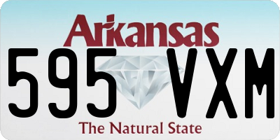 AR license plate 595VXM