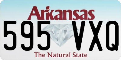 AR license plate 595VXQ