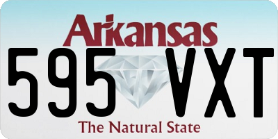 AR license plate 595VXT