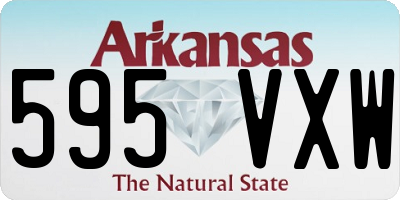 AR license plate 595VXW