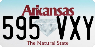 AR license plate 595VXY